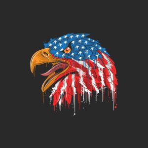 وکتور عقاب پرچم آمریکا