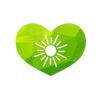 وکتور آیکون قلب سبز سمبل حفظ محیط زیست و زمین پاک