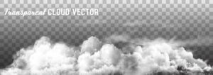 وکتور پانوراما از ابر شفاف