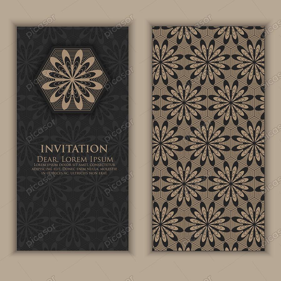 طراحی دعوت نامه،لیبل و برچسب،کارت ویزیت و کارت دعوت با المانهای قومی