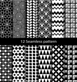مجموعه 12 الگو هندسی، اسلیمی و پیکسلی