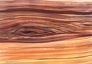 وکتور چوب قهوه ای طرح آبرنگی از بافت و مقطع چوب بریده شده