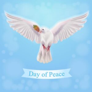 وکتور کبوتر سفید و شاخه زیتون، نماد صلح