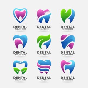 9 وکتور لوگو دندان - لوگو دندانپزشکی
