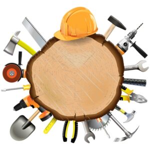 وکتور ابزارآلات ساختمانی - وکتور ابزارهای ساخت و ساز مته چکش انبر دست دستگاه سنگ و غیره و تخته چوب