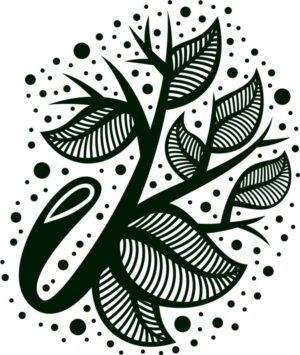 وکتور برگ و شاخه وکتور شاخه درخت طرح گرافیکی لوگو محصولات چوبی و دکوراتیو