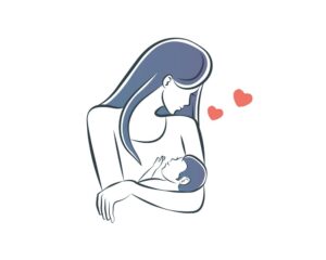 وکتور مادر و فرزند - وکتور مادر با کودک نوزاد - وکتور بچه در آغوش مادر