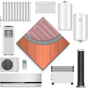 10 وکتور فن کویل اسپلیت گرمایش از کف رادیاتور بخاری برقی و آبگرمکن - وکتور سیستمهای گرمایش سرمایش و تهویه هوا