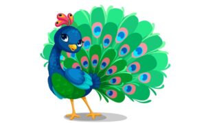 وکتور طاووس کارتونی