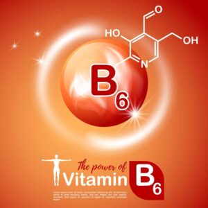 وکتور پس زمینه ویتامین ب 6 - وکتور ویتامین B6 با فرمول